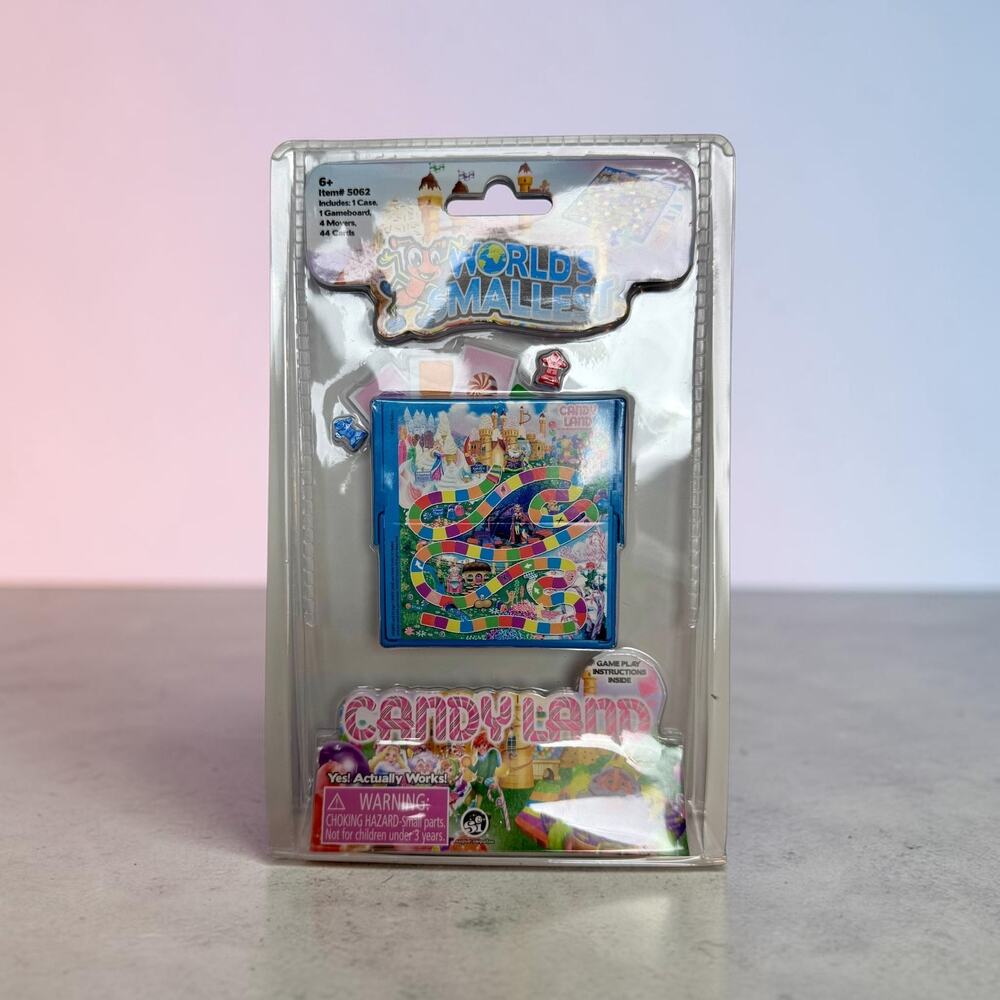 NEW Unused World's Smallest Candyland Micro Board Game Hasbro Super Impulse